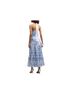 Milly Floral White Blue Casual Dress Size 2 - photo 2