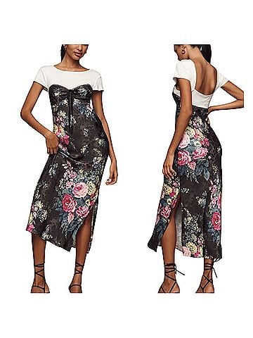 Anthropologie Twofer Floral Cocktail Dress (view 1)