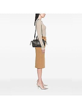 Saint Laurent Baby Leather Monogram Downtown Cabas Satchel (view 2)