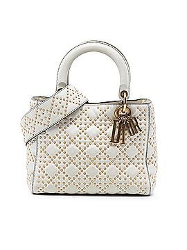 Dior Medium Lambskin Cannage Studded Supple Lady Dior (view 1)
