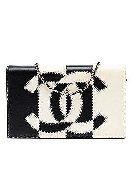 Chanel CC Lambskin Embroidered Clutch With Chain (view 1)
