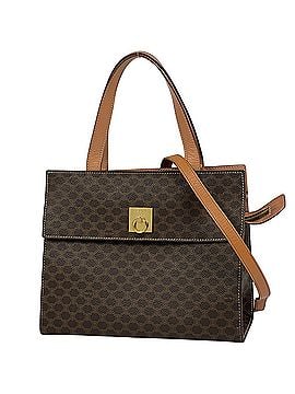 Céline Celine Macadam Pattern Handbag 2-Way Shoulder Bag Coated Canvas Brown Women's (view 1)