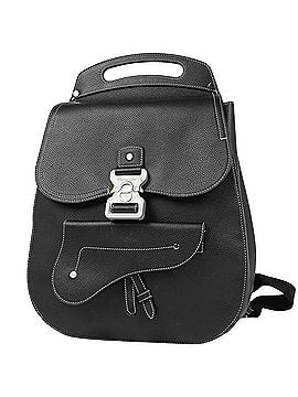 Christian Dior Christian Dior Gallop Backpack, Leather, Black, Men's (view 1)