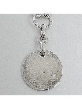 Gucci Gucci logo chain bracelet with circle plate, sterling silver (925), women's. (view 2)