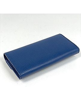 Gucci Gucci Interlocking G Long Wallet, Billfold, Coin Purse, Leather, Blue, 615524, Women's (view 2)
