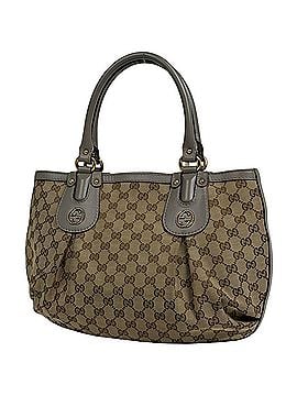 Gucci Gucci GG pattern tote bag, Interlocking G stud canvas, beige/gray, 269953, women's. (view 1)