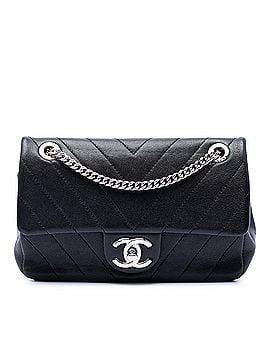 Chanel Mini CC Chevron Calfskin Single Flap (view 1)
