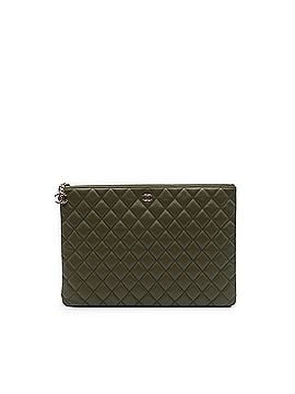 Chanel Large Quilted Lambskin Cuba La Habana O Case Clutch (view 1)