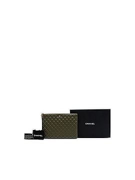 Chanel Large Quilted Lambskin Cuba La Habana O Case Clutch (view 2)