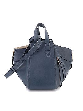 Loewe LOEWE Hammock Small 2-way Handbag Shoulder Bag Leather Navy Gold Hardware (view 1)