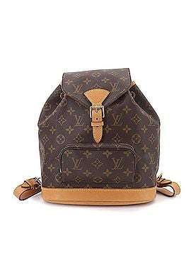 Louis Vuitton Louis Vuitton Montsouris MM Monogram Backpack, Brown, M51136 (view 1)