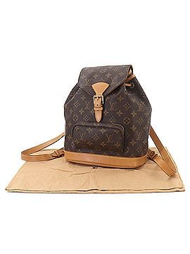 Louis Vuitton Louis Vuitton Montsouris MM Monogram Backpack, Brown, M51136 (view 2)