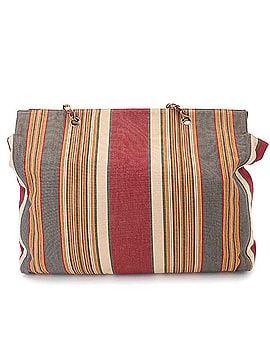 Chanel Chanel Coco Tote Handbag, Canvas, Multicolor Stripe, Gold Hardware. (view 2)