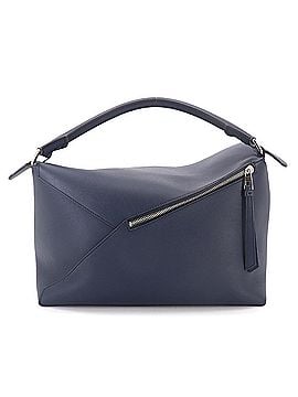 Loewe Loewe Puzzle Edge Large 2-way Handbag Shoulder Bag Leather Navy B510P00X05 (view 2)
