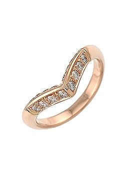 Louis Vuitton Louis Vuitton V #50 Ring with Diamonds, 18K Pink Gold (750) (view 1)