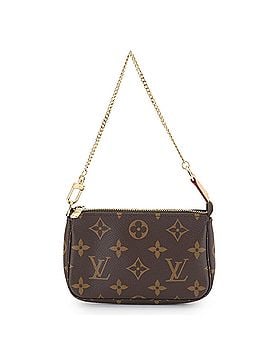 Louis Vuitton Louis Vuitton Monogram Mini Pochette Accessoires Handbag M58009 Gold Hardware (view 1)
