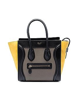 Céline Micro Tricolor Leather Luggage Tote (view 1)