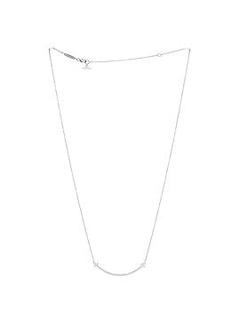 Tiffany & Co. T Smile Pendant Necklace 18K White Gold Small (view 2)