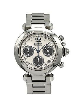 Cartier Cartier Pasha C Chronograph W31048M7 Stainless Steel Automatic Watch (view 1)