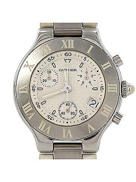 Cartier Cartier Chronoscaph LM W10184U2 SS Quartz Watch (view 1)