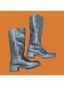 Steve Madden 100% Leather Black Boots Size 8 - photo 4