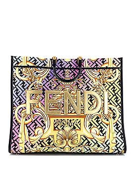 Versace x Fendi Fendace Sunshine Shopper Tote Printed Zucca Jacquard Large (view 1)