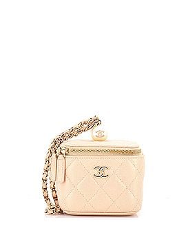 Chanel Classic Pearl Vanity Case with Chain Quilted Caviar Mini (view 1)