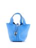 Hermès 100% Leather Blue Picotin Lock Bag Clemence PM One size - photo 1