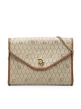 Dior Honeycomb Coated Canvas Chain Crossbody (view 1)