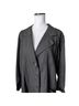 Flax 100% Linen Solid Black Blazer Size L - photo 4
