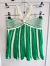 Amanda Uprichard Stripes Green Ivory Halter Top Size XS - photo 4