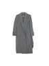 Burberry 100% Wool Gray Wrap Coat Size 6 - photo 1
