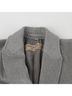 Burberry 100% Wool Gray Wrap Coat Size 6 - photo 3