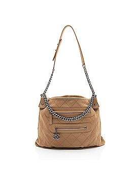 Chanel Chanel Calfskin Stitched Double Zip Hobo (view 1)