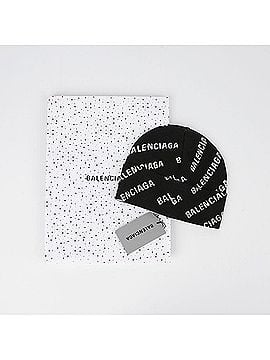 Balenciaga Allover Logo Beanie (view 1)