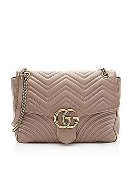 Gucci Gucci Matelasse Leather GG Marmont XL Flap Bag (view 1)