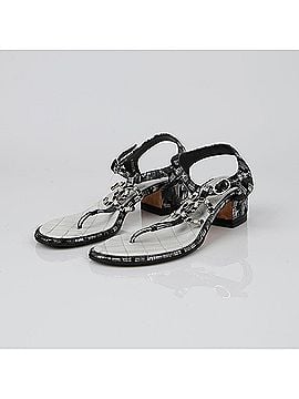 Chanel Cc Logo Strap Sandals Size (view 1)