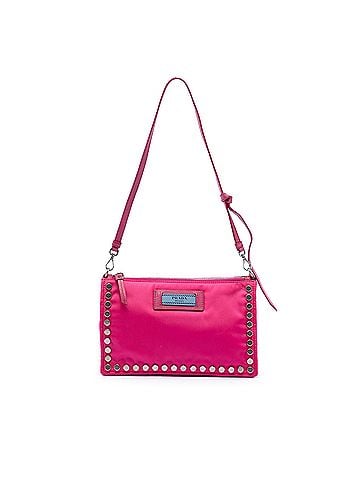 Prada Tessuto Studded Etiquette Shoulder Bag (view 1)