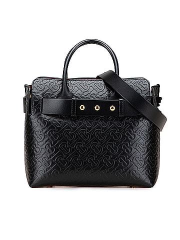 Burberry Small TB Monogram Embossed Leather Belt Bag (view 1)