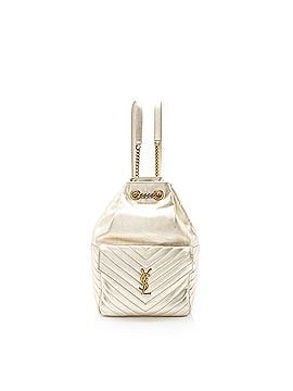 Saint Laurent Saint Laurent Metallic Matelasse Lambskin Monogram Joe Backpack (view 1)