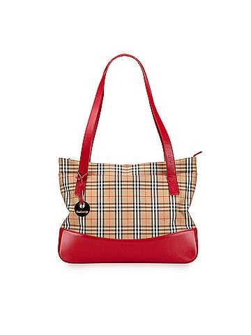 Burberry Haymarket Check Canvas Tote (view 1)