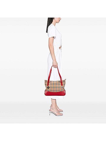 Burberry Haymarket Check Canvas Tote (view 2)