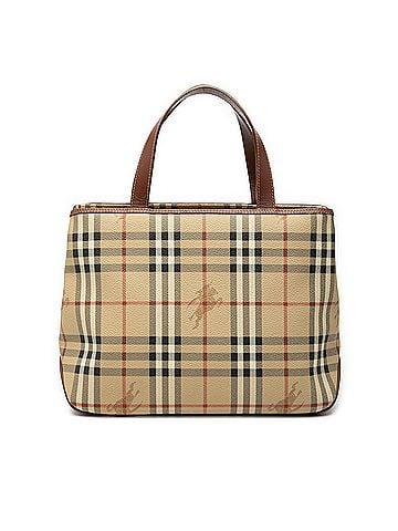 Burberry Haymarket Check Coated Canvas Tote (view 1)
