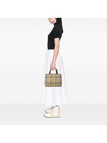 Burberry Haymarket Check Coated Canvas Tote (view 2)