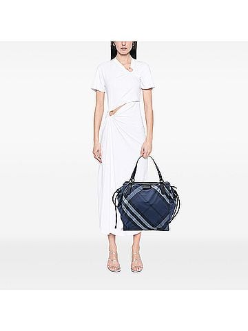 Burberry Supernova Check Nylon Buckleigh Tote (view 2)
