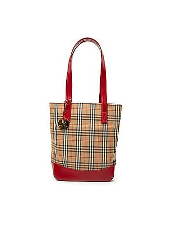 Burberry Haymarket Check Canvas Tote (view 1)
