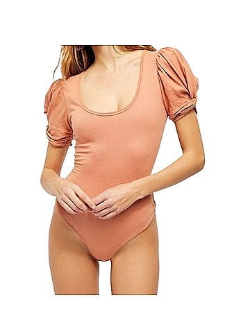 Free People puff sleeve bodysuit Short Sleeve Top (view 1)