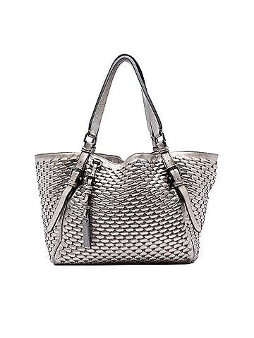 Burberry Metallic Woven Leather Tote (view 1)