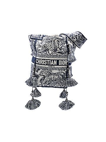 Dior Canvas Embroidered Toile De Jouy D Bubble Bucket Bag (view 1)