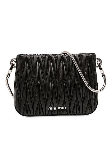 Miu Miu Nappa Matelasse Sassy Shoulder Bag (view 1)